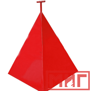 Фото 12 - Пожарная пирамида для пожарного гидранта 950x950x1150 (Четырехгранная).